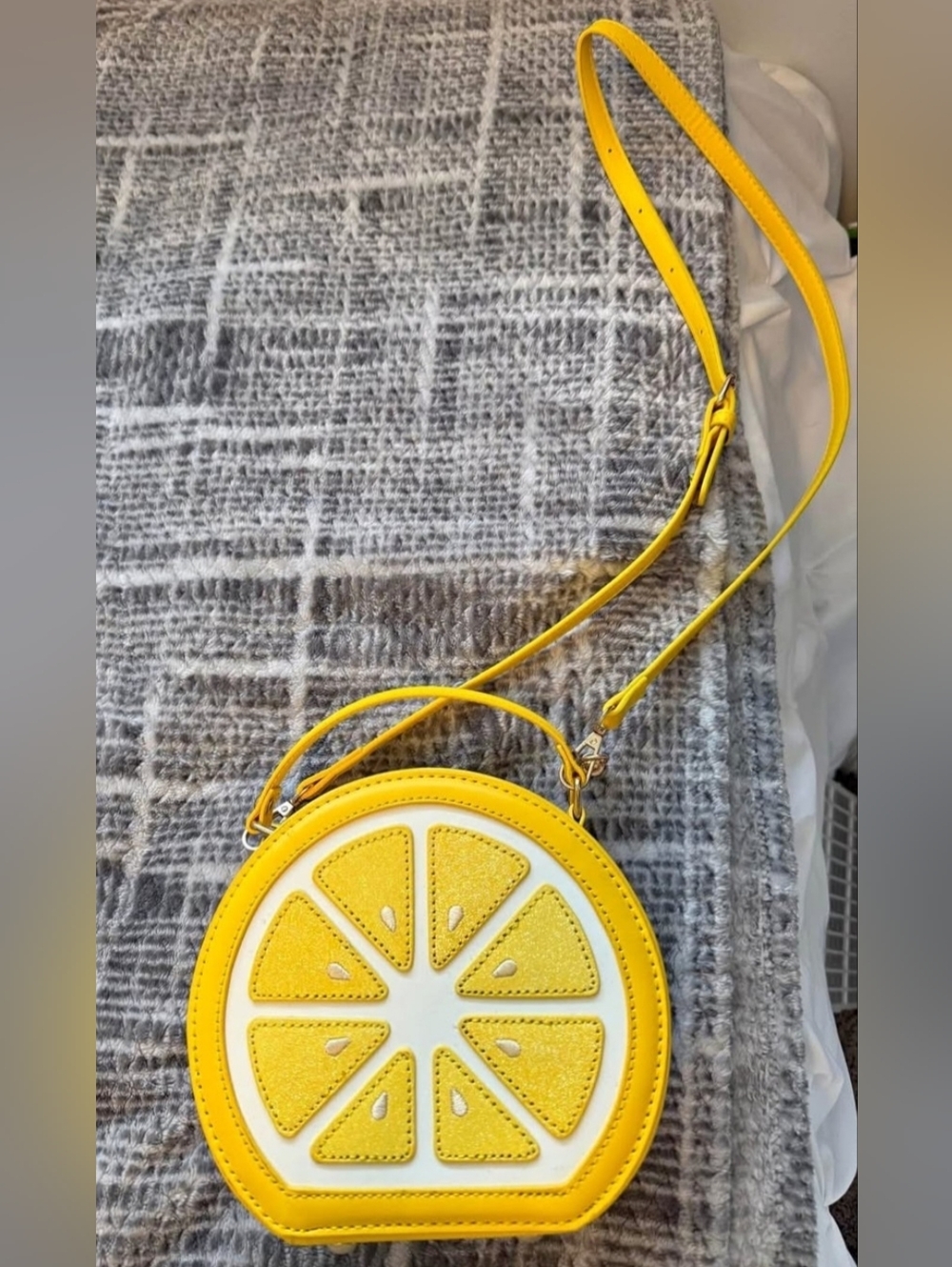 Cute Yellow Citrus Crossbody Bag - Perfect For Summer Outfit